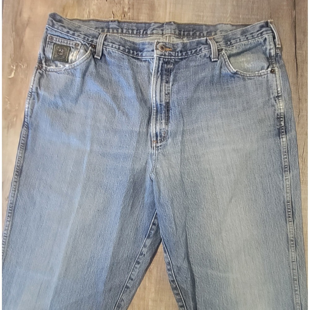 Cinch Green Label Jeans Mens 42x34 Blue Denim Relaxed Straight Western Cowboy